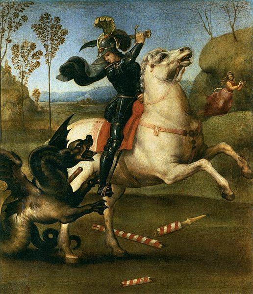 St George Fighting the Dragon, RAFFAELLO Sanzio